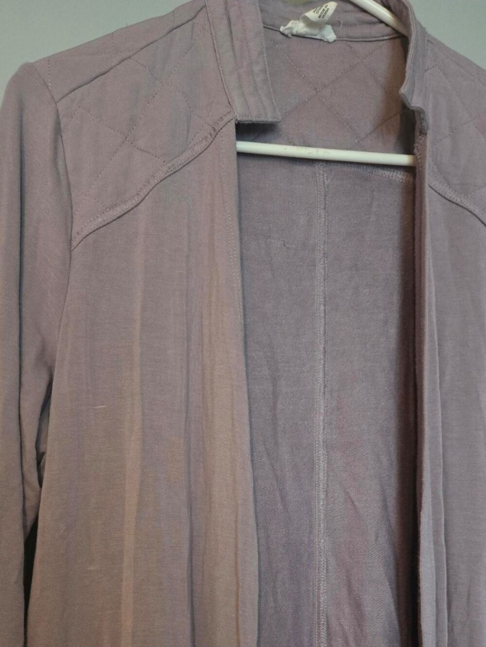 Lightweight Lavender Long Open-Front Robe - Picture 5 of 5
